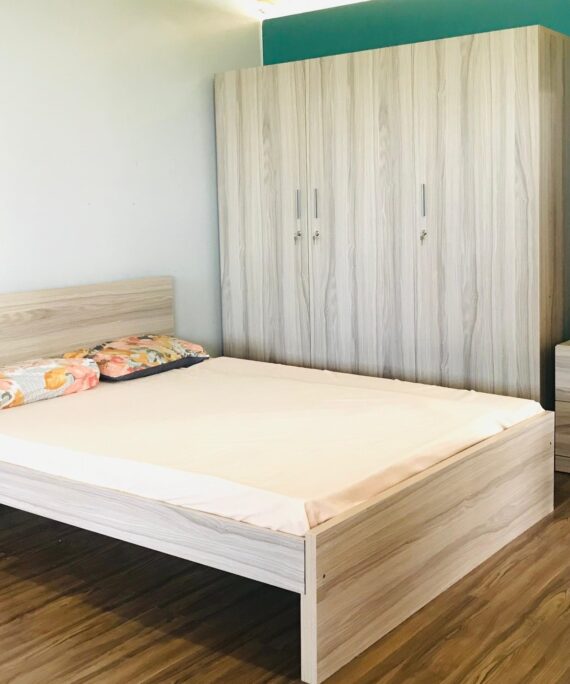 Aspen Arrangement with 3-Door Wardrobe and Aspen Dressing Table.